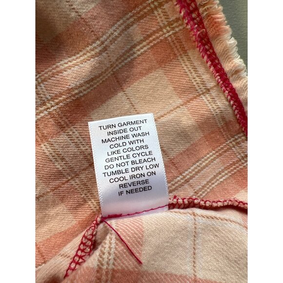 La La Land San Jacinto Flannel Shirt Size Small Plaid Button Front Ombre Western - Picture 6 of 9